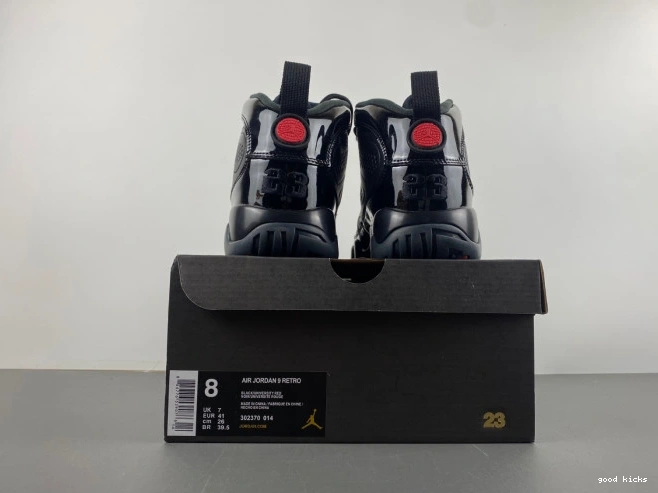 Rep Bred Patent Retro Jordan Air 9 302370-014 0725
